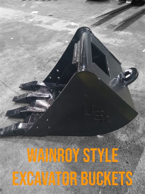 wain roy style mini excavator buckets|wainroy bucket sizes.